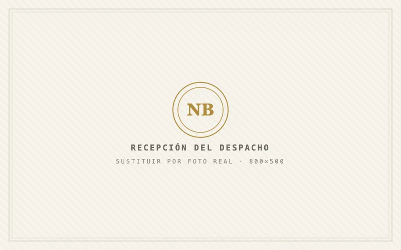 Recepción del despacho Notario Badalona en el centro de Badalona